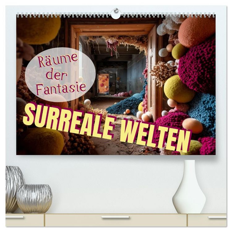 Produktbild: Surreale Welten. R&auml;ume der Fantasie (hochwertiger Premium Wandkalender 2026 DIN A2 quer), Kunstdruck in Hochglanz