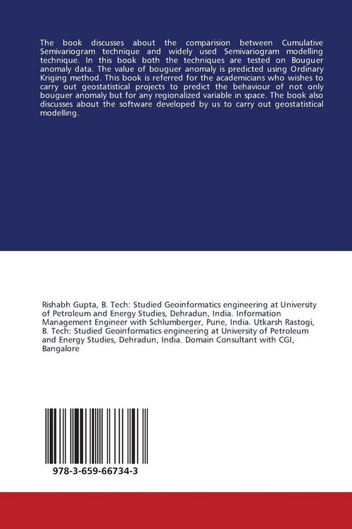 Produktbild: Geostatistical Modelling of Bouguer Anomaly