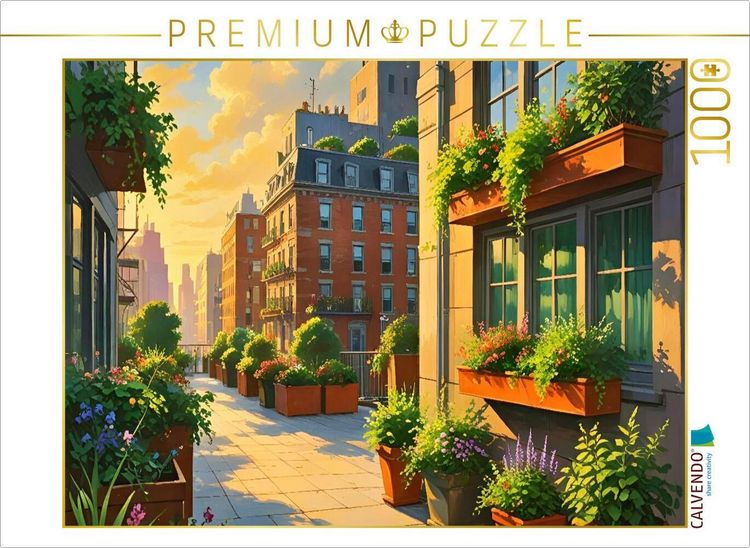 Produktbild: CALVENDO Puzzle Bunte gepflegte H&auml;userfassaden | 1000 Teile Lege-Gr&ouml;&szlig;e 64x48cm Foto-Puzzle f&uuml;r gl&uuml;ckliche Stunden