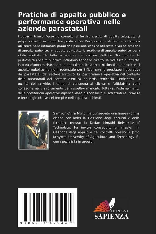 Produktbild: Pratiche di appalto pubblico e performance operativa nelle aziende parastatali