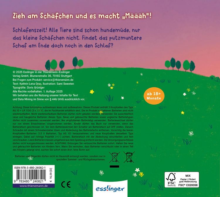 Produktbild: Zieh mal, h&ouml;r mal: M&auml;&auml;&auml;h - ganz sacht, sag gute Nacht