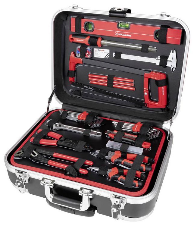 Produktbild: Holzmann Maschinen WZK167PRO WZK167PRO Handwerker Werkzeugkoffer best&uuml;ckt