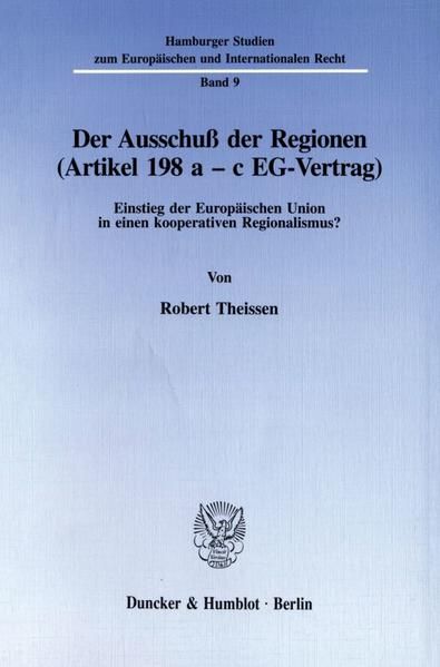 Produktbild: Der Ausschu&szlig; der Regionen (Artikel 198 a - c EG-Vertrag).