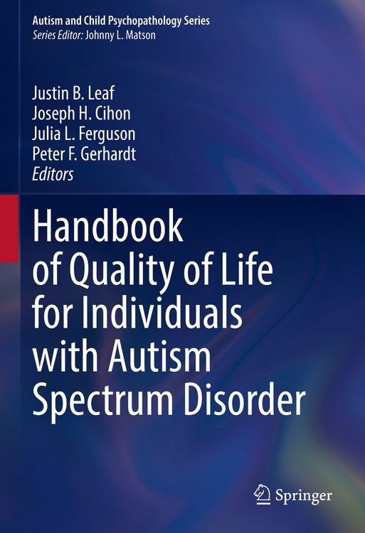 Produktbild: Handbook of Quality of Life for Individuals with Autism Spectrum Disorder