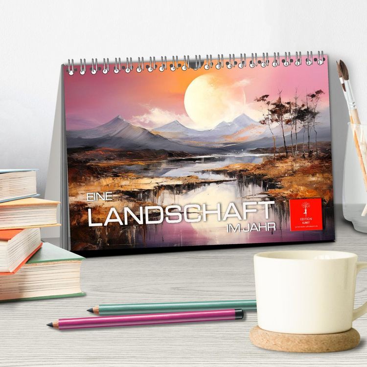 Produktbild: Eine Landschaft im Jahr (Tischkalender 2026 DIN A5 quer), CALVENDO Monatskalender