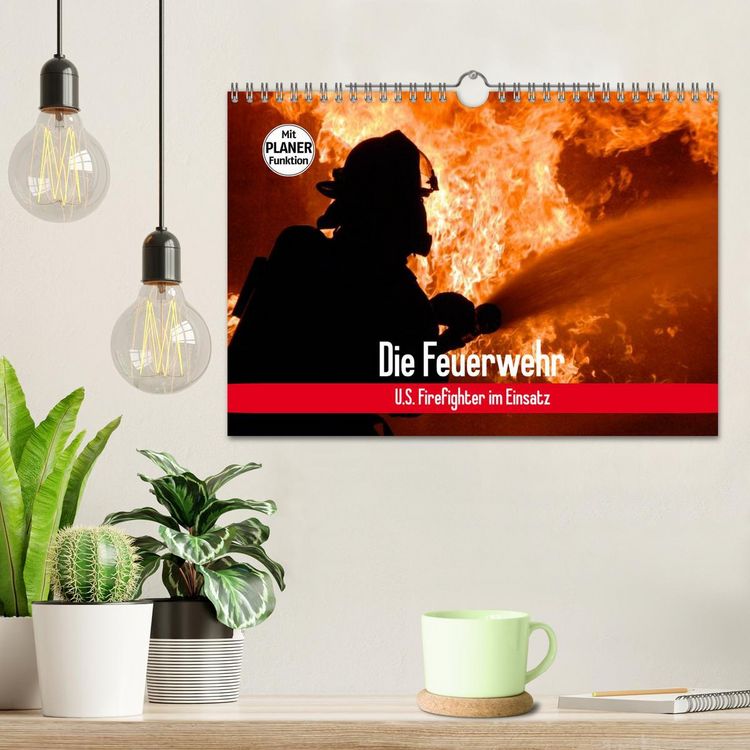 Produktbild: Die Feuerwehr. U.S. Firefighter im Einsatz (Wandkalender 2026 DIN A4 quer), CALVENDO Monatskalender