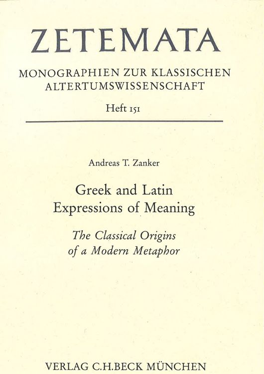 Produktbild: Greek and Latin Expressions of Meaning
