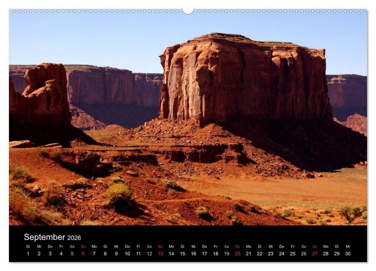 Produktbild: USA-S&uuml;dwesten von seiner sch&ouml;nsten Seite 2026 (hochwertiger Premium Wandkalender 2026 DIN A2 quer), Kunstdruck in Hochglanz