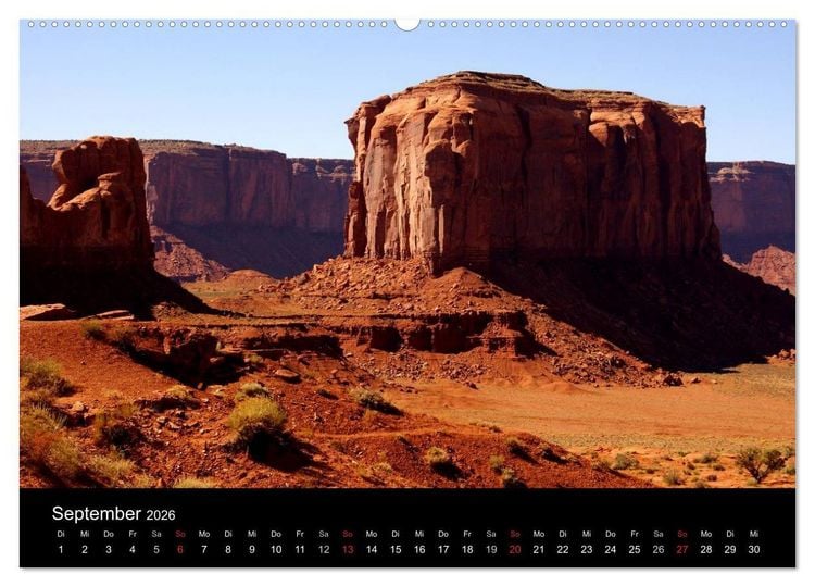 Produktbild: USA-S&uuml;dwesten von seiner sch&ouml;nsten Seite 2026 (Wandkalender 2026 DIN A2 quer), CALVENDO Monatskalender