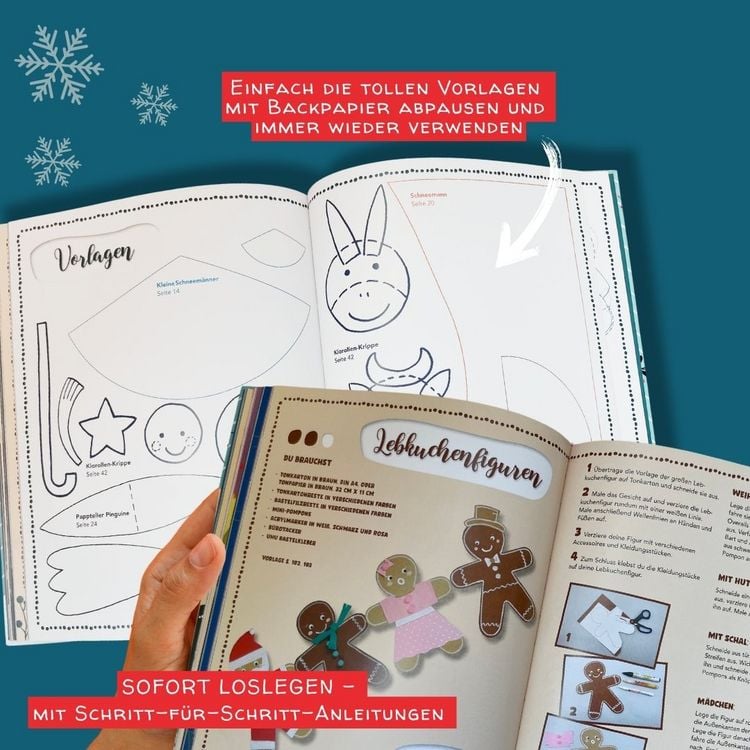 Produktbild: Das Weihnachtsbastelbuch f&uuml;r Kids