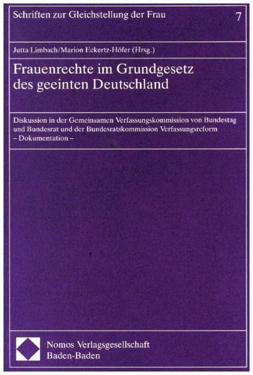 Produktbild: Frauenrechte im Grundgesetz des geeinten Deutschland