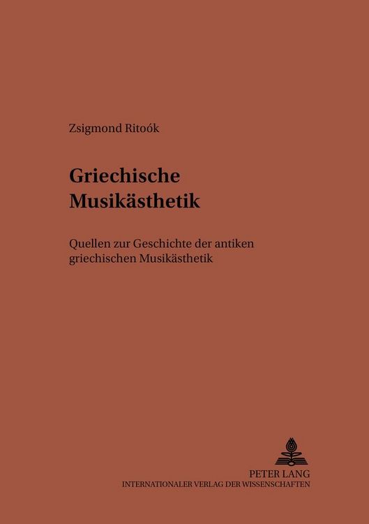 Produktbild: Griechische Musik&auml;sthetik