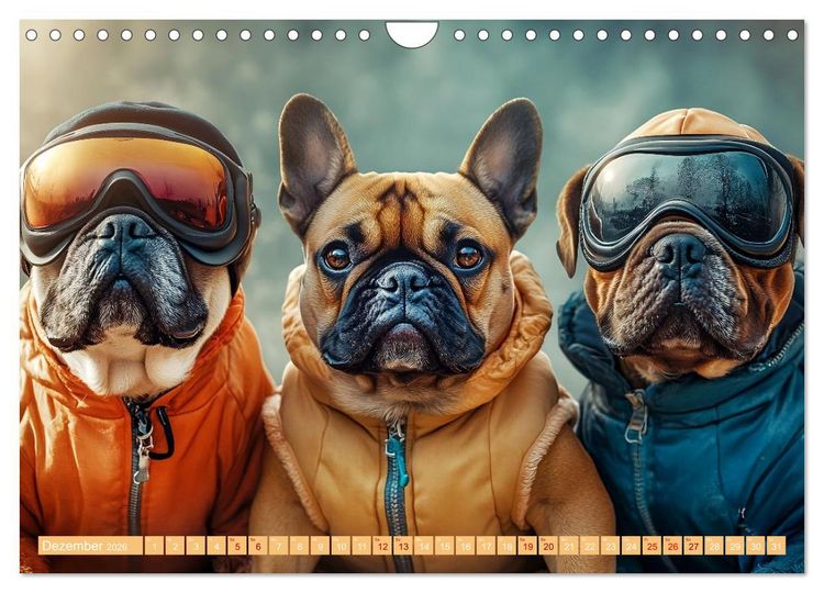 Produktbild: Lustige Sportarten f&uuml;r Hunde (Wandkalender 2026 DIN A4 quer), CALVENDO Monatskalender