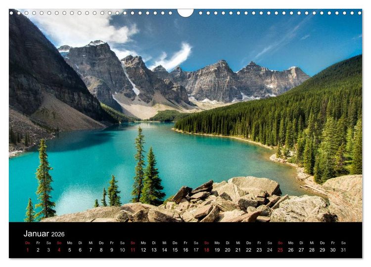 Produktbild: Die Landschaften Nordamerikas (Wandkalender 2026 DIN A3 quer), CALVENDO Monatskalender