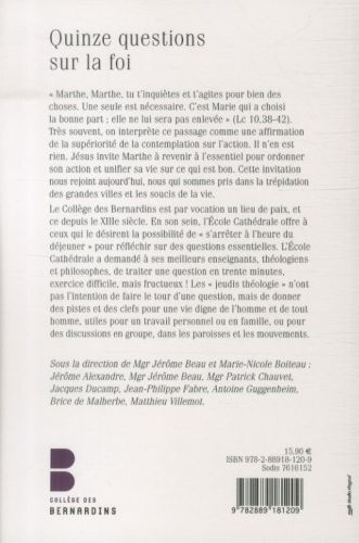 Produktbild: Quinze questions sur la foi