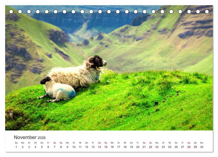 Produktbild: Insel Skye - Atemberaubende Naturkulisse (Tischkalender 2026 DIN A5 quer), CALVENDO Monatskalender