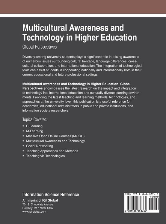Produktbild: Multicultural Awareness and Technology in Higher Education