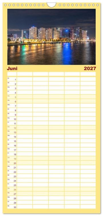 Produktbild: Familienplaner 2027 - Rotterdam - Die heimliche Hauptstadt der Niederlande mit 5 Spalten (Wandkalender, 21 x 45 cm) CALVENDO