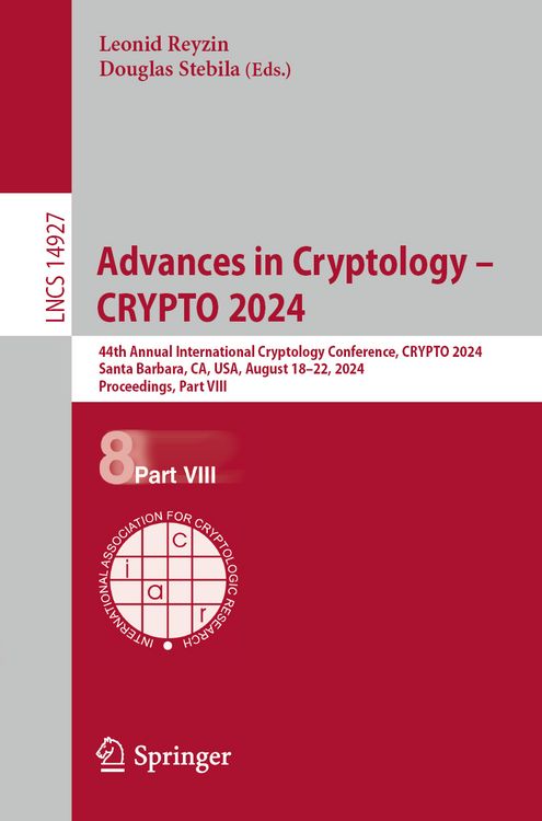 Produktbild: Advances in Cryptology &ndash; CRYPTO 2024