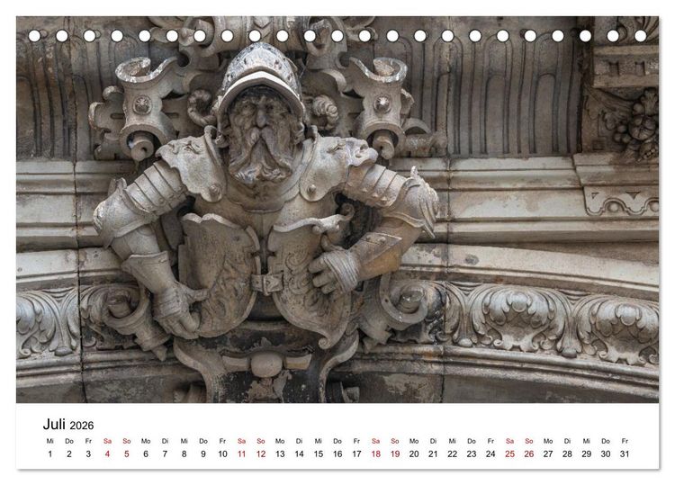 Produktbild: Dresden, Pure Eleganz an der Elbe (Tischkalender 2026 DIN A5 quer), CALVENDO Monatskalender