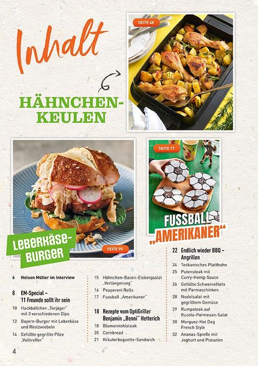 Produktbild: Tefal OptiGrill Magazin: So leicht geht lecker - Gro&szlig;es EM-Special