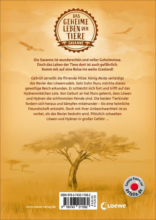 Produktbild: Das geheime Leben der Tiere (Savanne, Band 1) - Nuru und Lela - Das Wunder der Wildnis