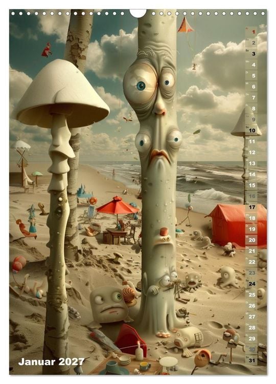 Produktbild: Die Fl&uuml;sternden T&uuml;rme von Ebensand (Wandkalender 2027 DIN A3 hoch), CALVENDO Monatskalender
