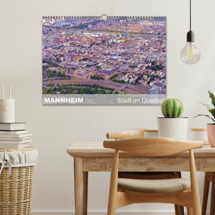 Produktbild: Mannheim - Stadt im Quadrat (Wandkalender 2026 DIN A3 quer), CALVENDO Monatskalender