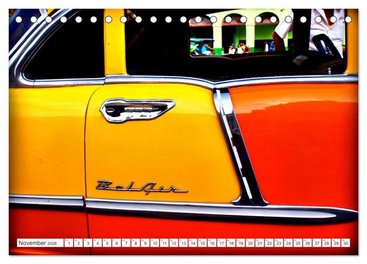 Produktbild: CHEVY '55 - Ein US-Oldtimer in Kuba (Tischkalender 2026 DIN A5 quer), CALVENDO Monatskalender