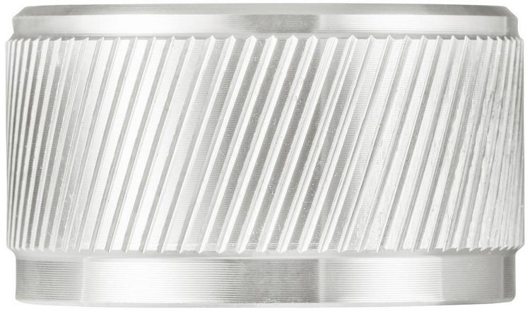 Produktbild: TRU COMPONENTS TC-11613820 Drehknopf mit Knopfmarkierung Silber (&Oslash; x H) 30 mm x 17 mm Aluminium 1 St.