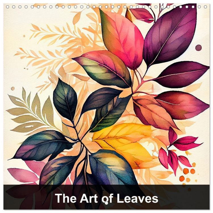 Produktbild: The Art of Leaves (Wall Calendar 2026 12 &times; 12 Inch) CALVENDO 12 Month Wall Calendar