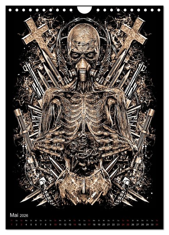 Produktbild: BLOODBOY/WAR ILLUSTRATION (Wandkalender 2026 DIN A4 hoch), CALVENDO Monatskalender