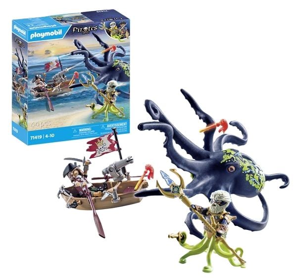 Produktbild: PLAYMOBIL&reg; Pirates 71419 Kampf gegen den Riesenoktopus