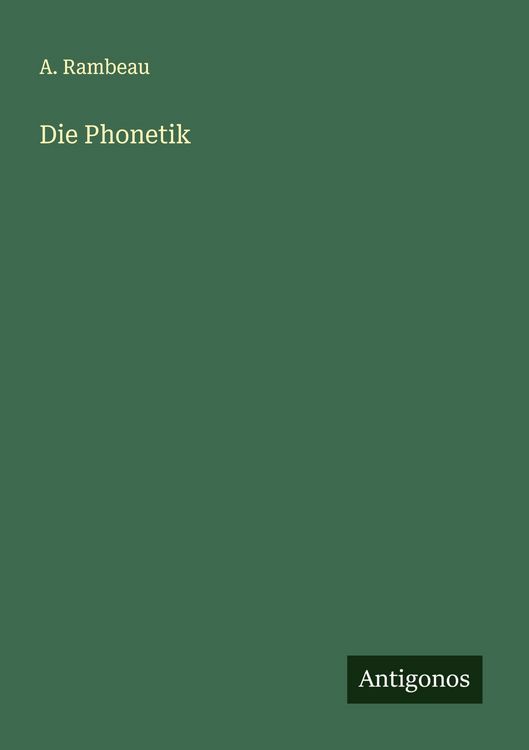 Produktbild: Die Phonetik