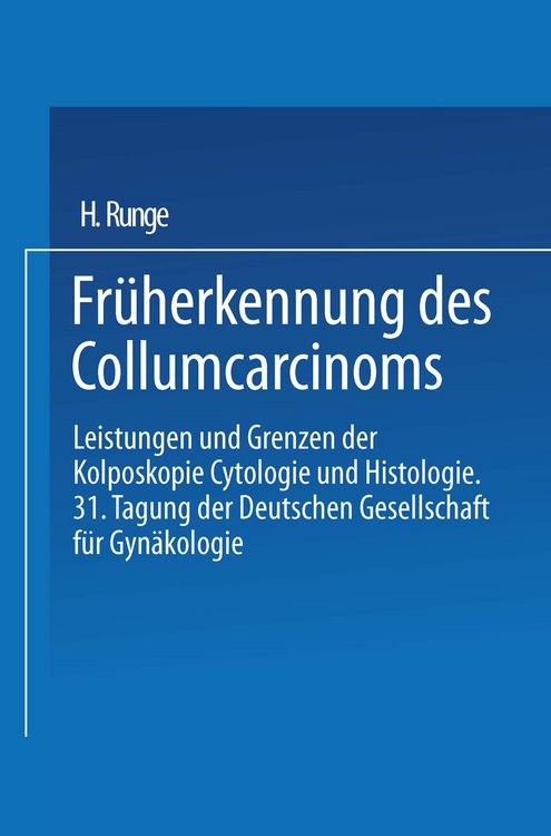 Produktbild: Fr&uuml;herkennung des Collumcarcinoms