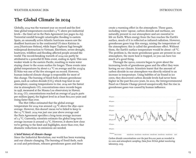 Produktbild: WEATHER ALMANAC 2026 HB