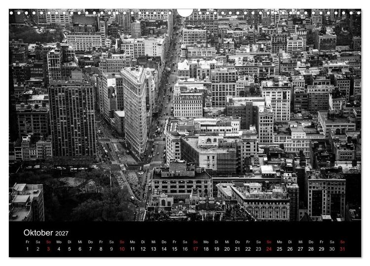 Produktbild: New York 2027 (Wandkalender 2027 DIN A3 quer), CALVENDO Monatskalender