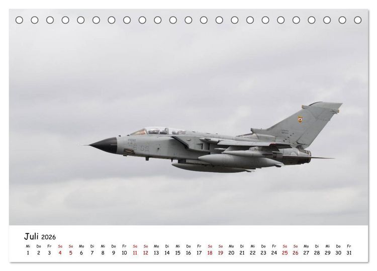 Produktbild: Milit&auml;rjets Panavia Tornado (Tischkalender 2026 DIN A5 quer), CALVENDO Monatskalender