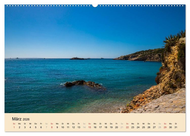 Produktbild: Ibiza Dalt Vila, Sa Penya und La Marina (hochwertiger Premium Wandkalender 2026 DIN A2 quer), Kunstdruck in Hochglanz