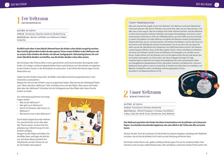 Produktbild: Projektreihe Kindergarten - Der Weltraum