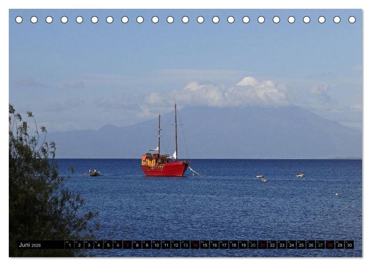 Produktbild: Tanz auf dem Vulkan - Osorno (Chile) (Tischkalender 2026 DIN A5 quer), CALVENDO Monatskalender