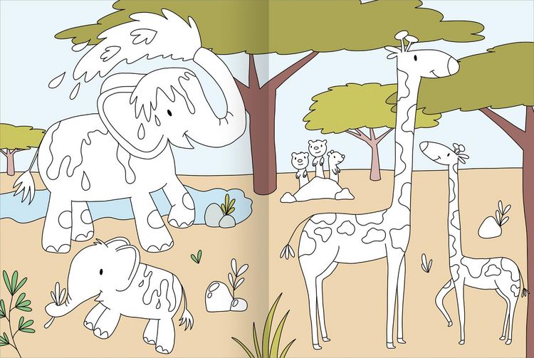 Produktbild: Mein gro&szlig;es buntes Malbuch &ndash; Tiere