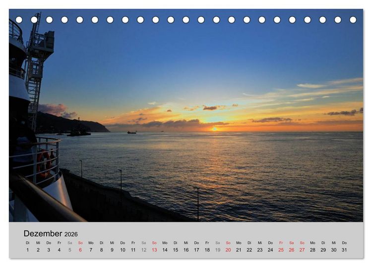 Produktbild: Kreuzfahrt Impressionen (Tischkalender 2026 DIN A5 quer), CALVENDO Monatskalender