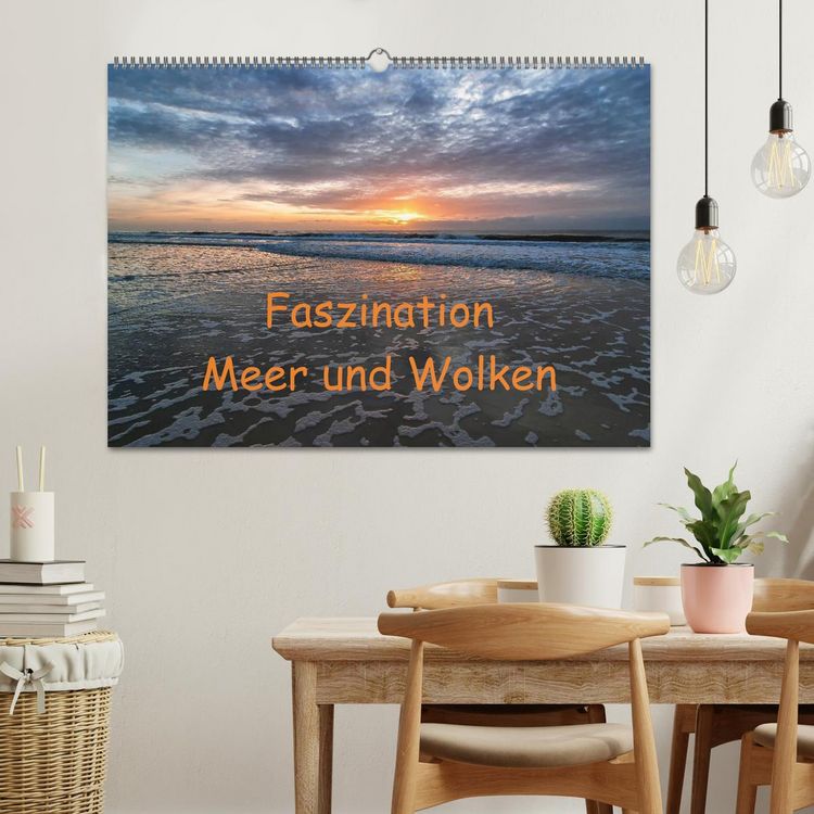 Produktbild: Faszination Meer und Wolken (Wandkalender 2026 DIN A2 quer), CALVENDO Monatskalender