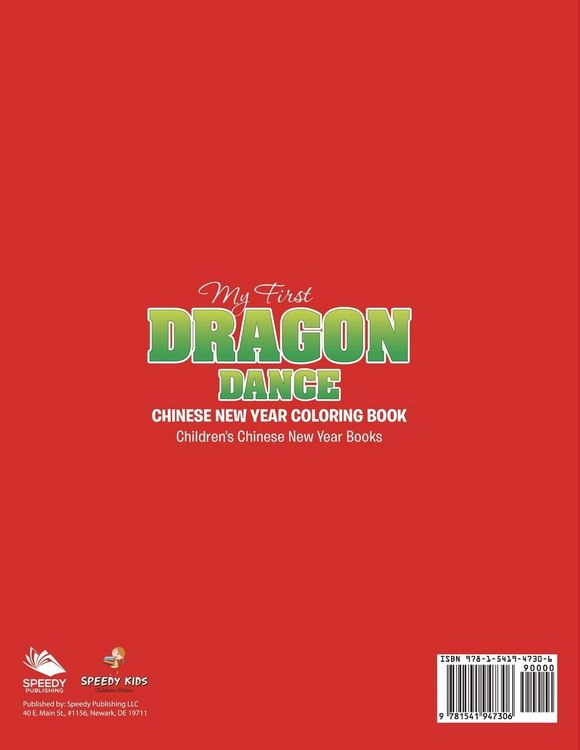 Produktbild: My First Dragon Dance - Chinese New Year Coloring Book | Children's Chinese New Year Books