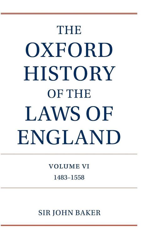 Produktbild: The Oxford History of the Laws of England