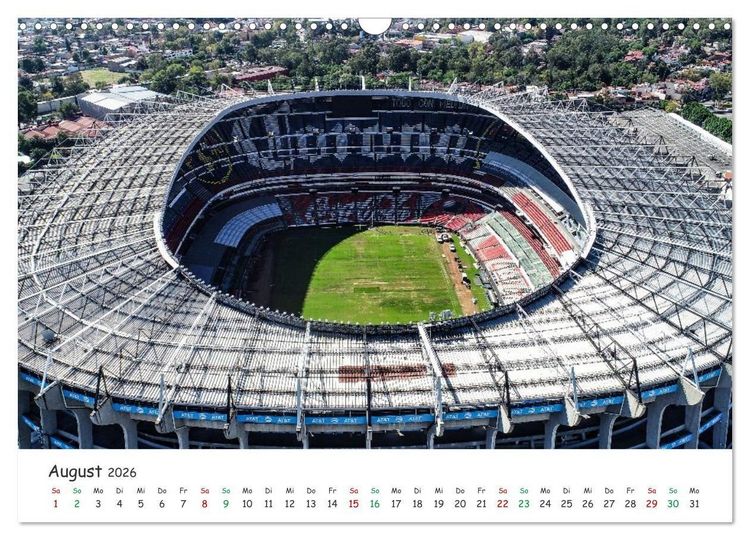 Produktbild: Mexico von oben (Wandkalender 2026 DIN A3 quer), CALVENDO Monatskalender