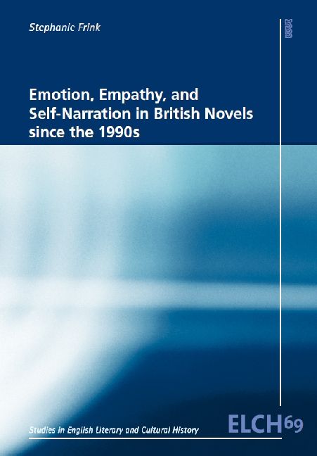 Produktbild: Emotion, Empathy, and Self-Narration in British Novels since the 1990s