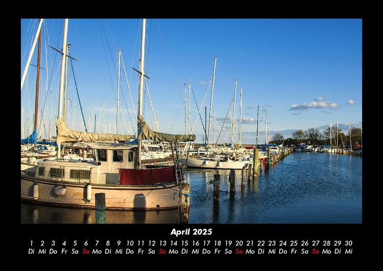 Produktbild: Boote 2025 Fotokalender DIN A3