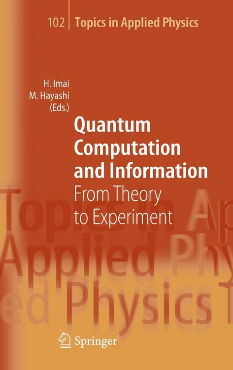 Produktbild: Quantum Computation and Information